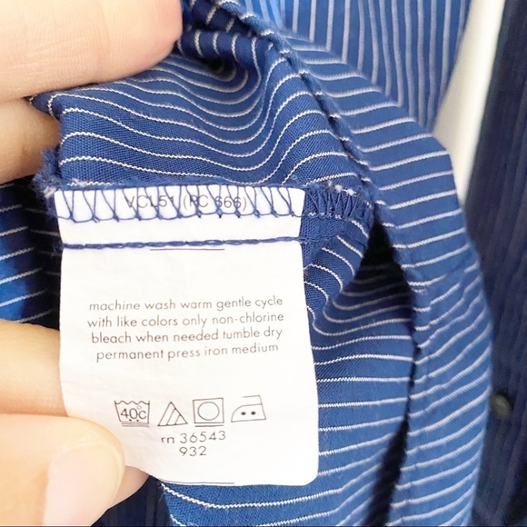 GEOFFREY BEENE Men’s Striped Fitted Dress Shirt - Picture 3 of 6